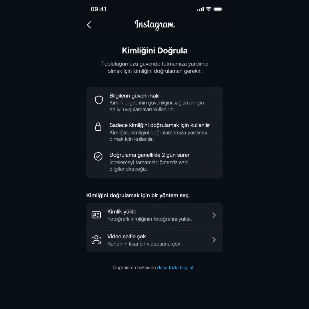 Instagram Kimlik Doğrulama Nasıl Yapılır? (2026 Rehberi)