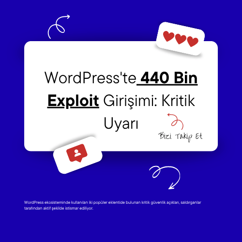 WordPress'te 440 Bin Exploit Girişimi: Kritik Uyarı