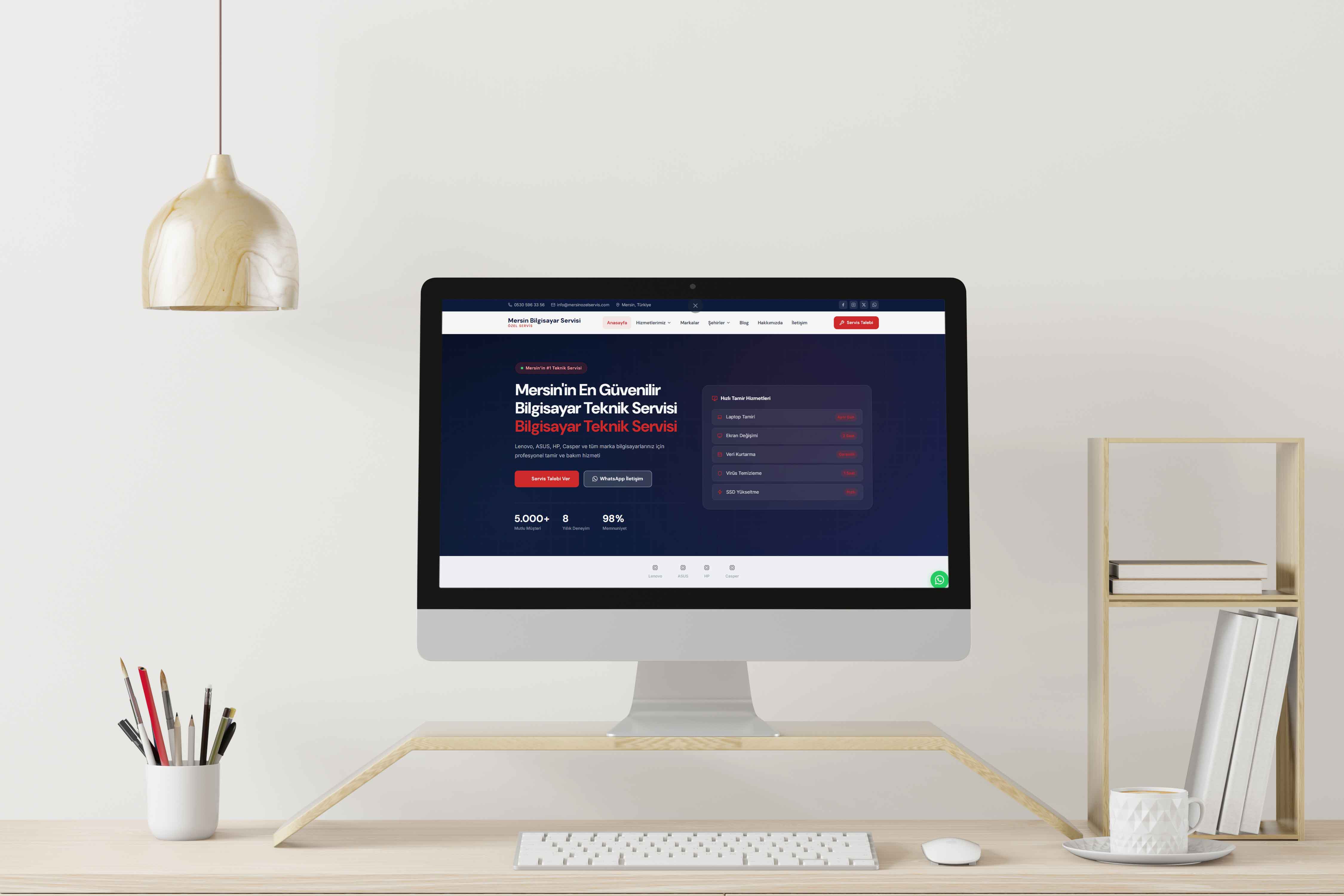 Özel Bilgisayar Servis Web Sitesi
